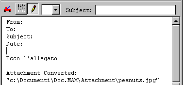 In ricezione gli attachments si posizionano alla fine del Body