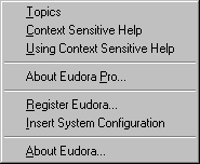 Il men&ugrave;  Help